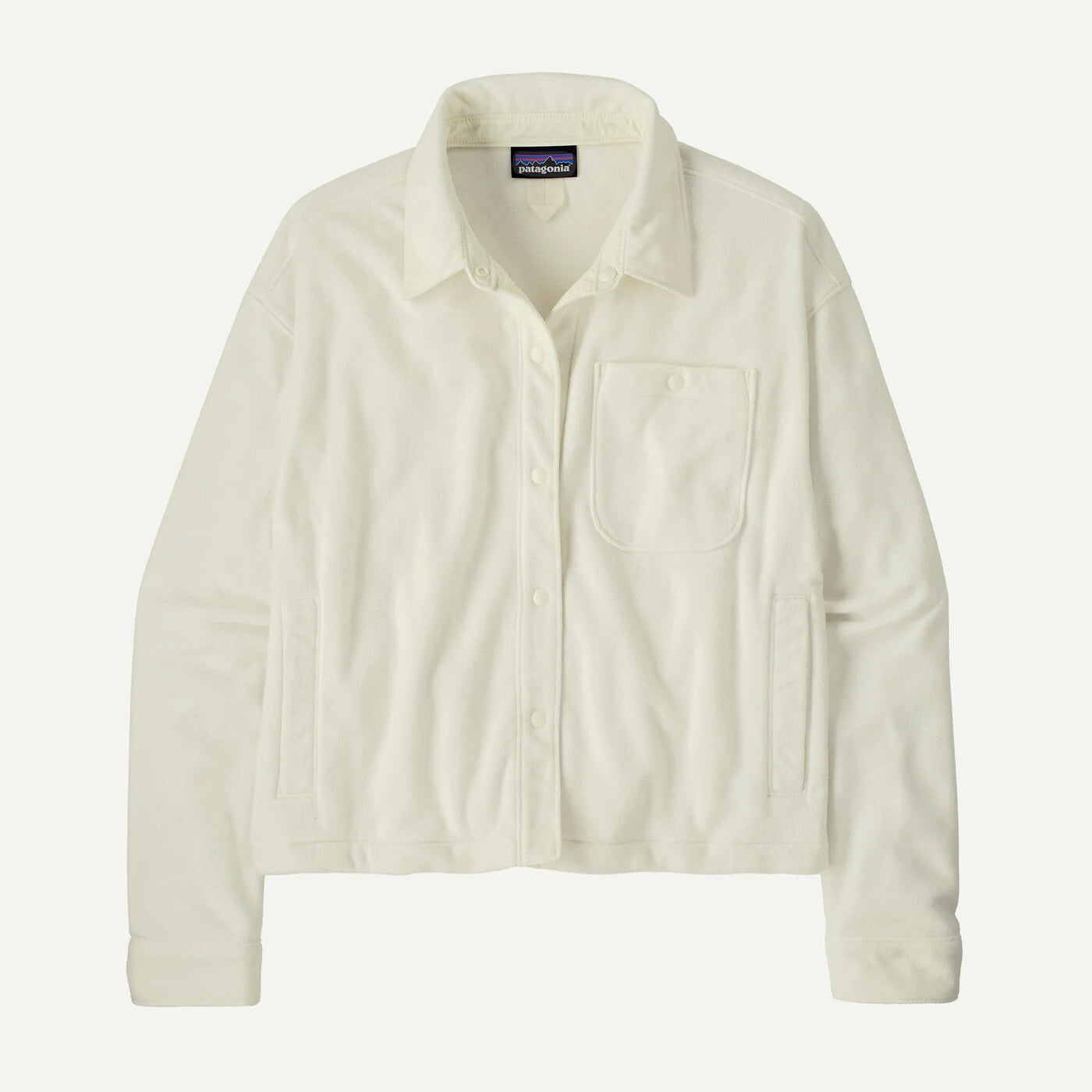 Women's Micro D Shirt Jacket - Birch White